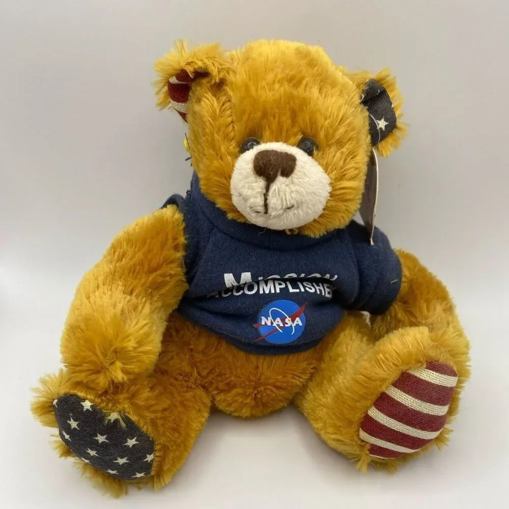 NASA “Mission Accomplished” Commemorative Bear – Space Shuttle Program Collectib